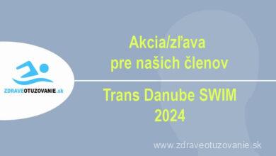Zľava: Trans Danube Swim 2024, Zdravé otužovanie